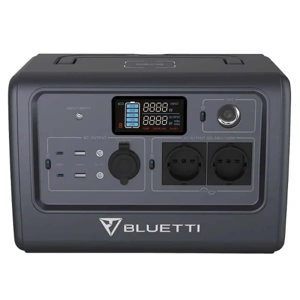Bluetti PowerOak EB70 Solarakku Powerstation 1000W 716Wh Grau Notstrom – Bild 3