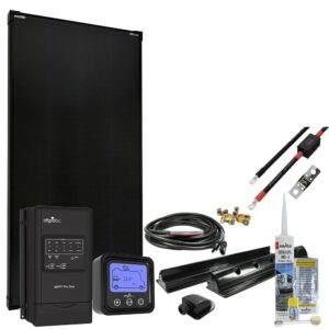 bruwal  MobileBlack XL 180W Wohnmobil Solaranlage 30A MPPT DUO Laderegler PERC Solarmodul