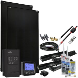 bruwal  MobileBlack XL 360W Wohnmobil Solaranlage 30A MPPT DUO Laderegler PERC Solarmodul