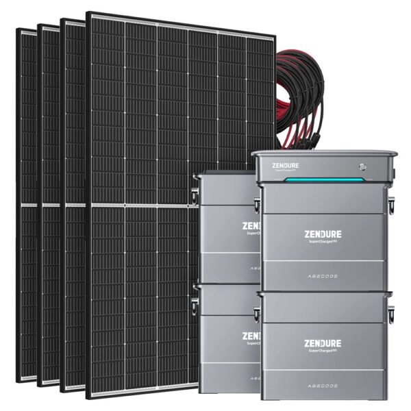Zendure ganz Neu Komplett Balkonkraftwerk Speicher 7.68 kwh Solar 1800 Watt